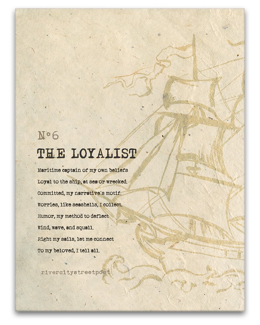 Ready2hangart The Loyalist Wrapped Canvas Wall Art By River City Street Poet