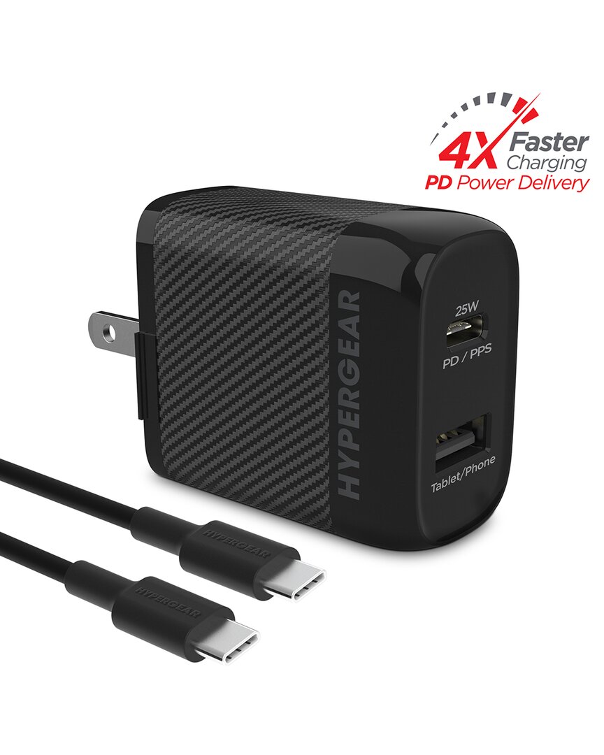 Hypergear Speedboost 25w Pd Usb-c Wall Kit In Black