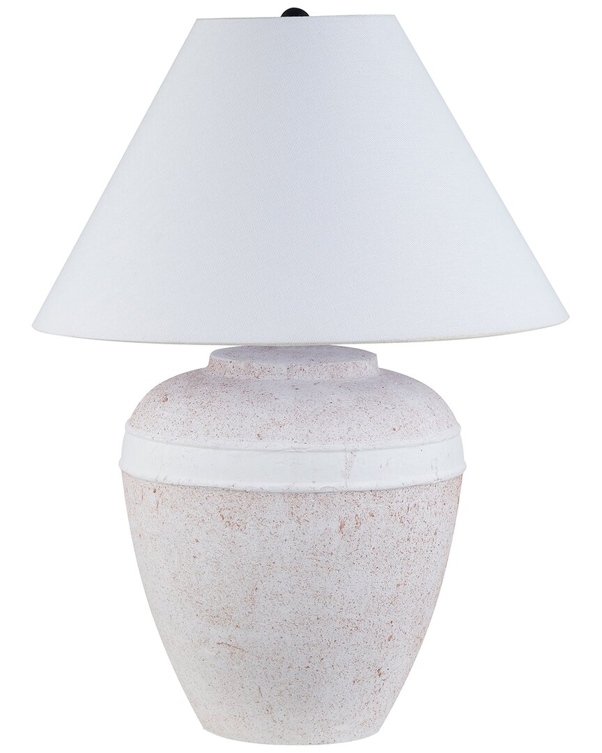 Abraham + Ivy Chiara 23in Ceramic Table Lamp With Fabric Shade