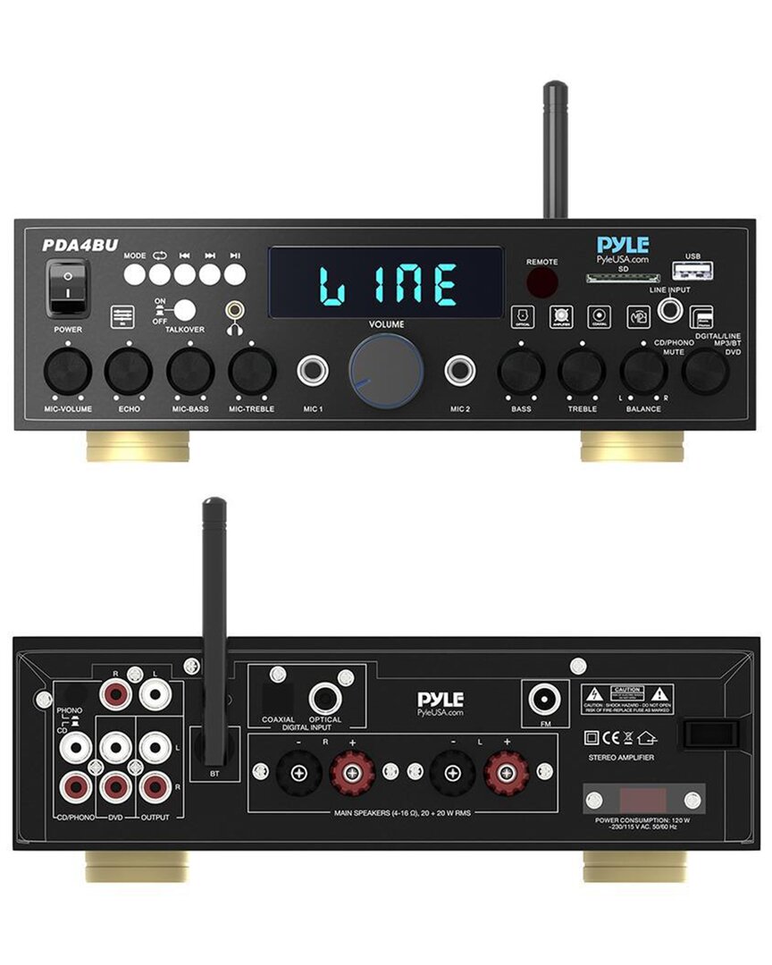 Pyle Bluetooth Stereo Amplifier Receiver