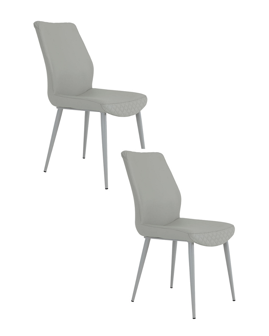 Pangea Home Set Of 2 Laurel Dining Chairs