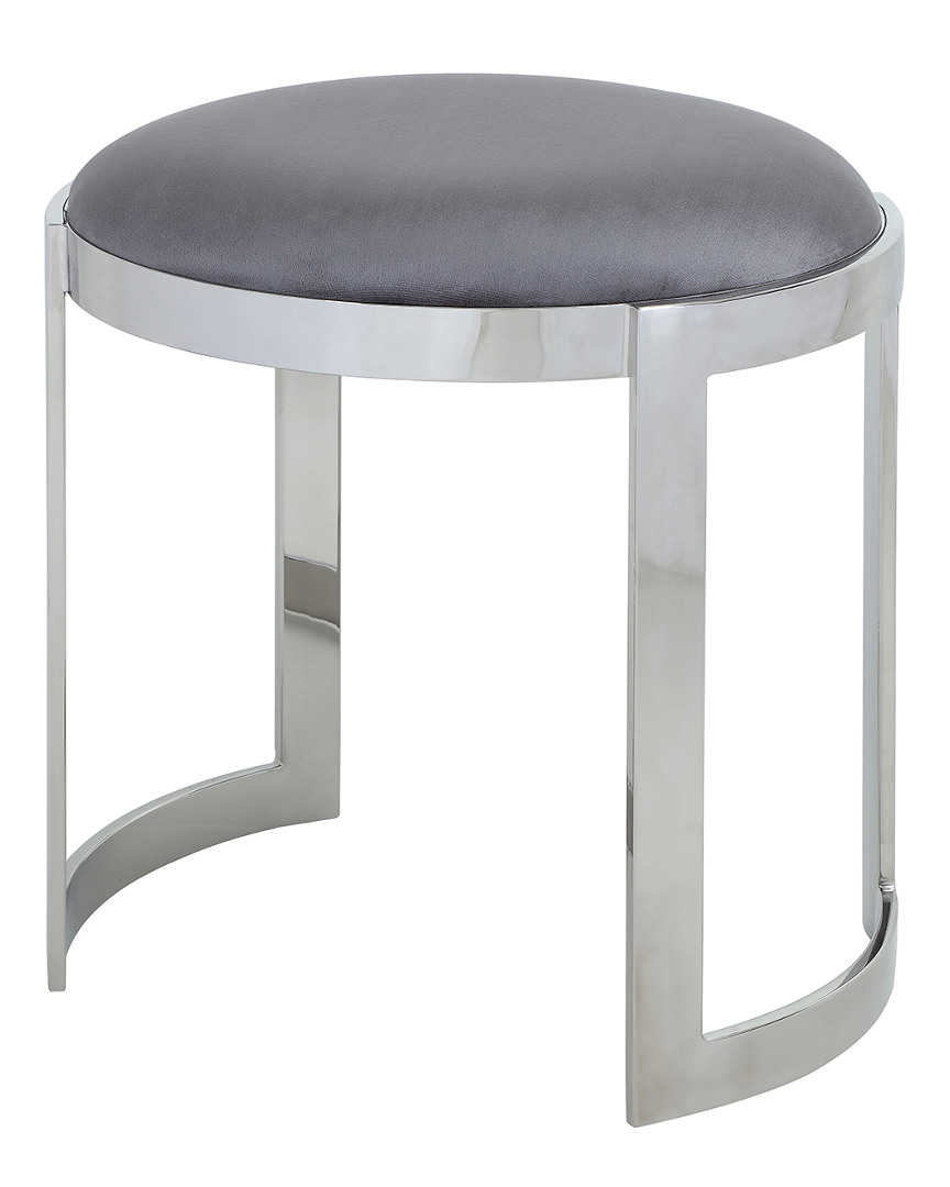 Pangea Silver Frame Orion Stool