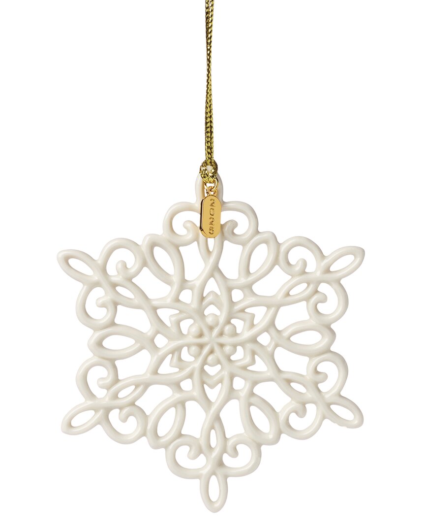 Lenox 2025 Snow Fantasies Snowflake Ornament In Gold