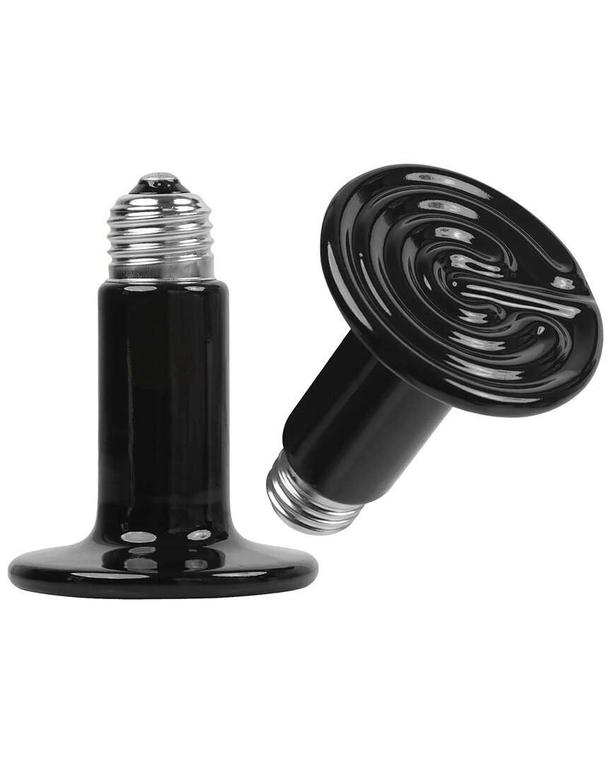 Fresh Fab Finds 2pc Ceramic Heat Lamps In Black