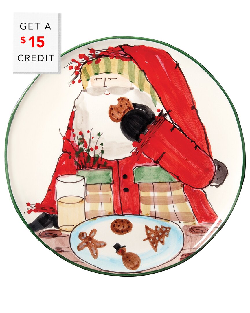 Vietri Old St. Nick Cookie Platter With $15 Credit In Multi