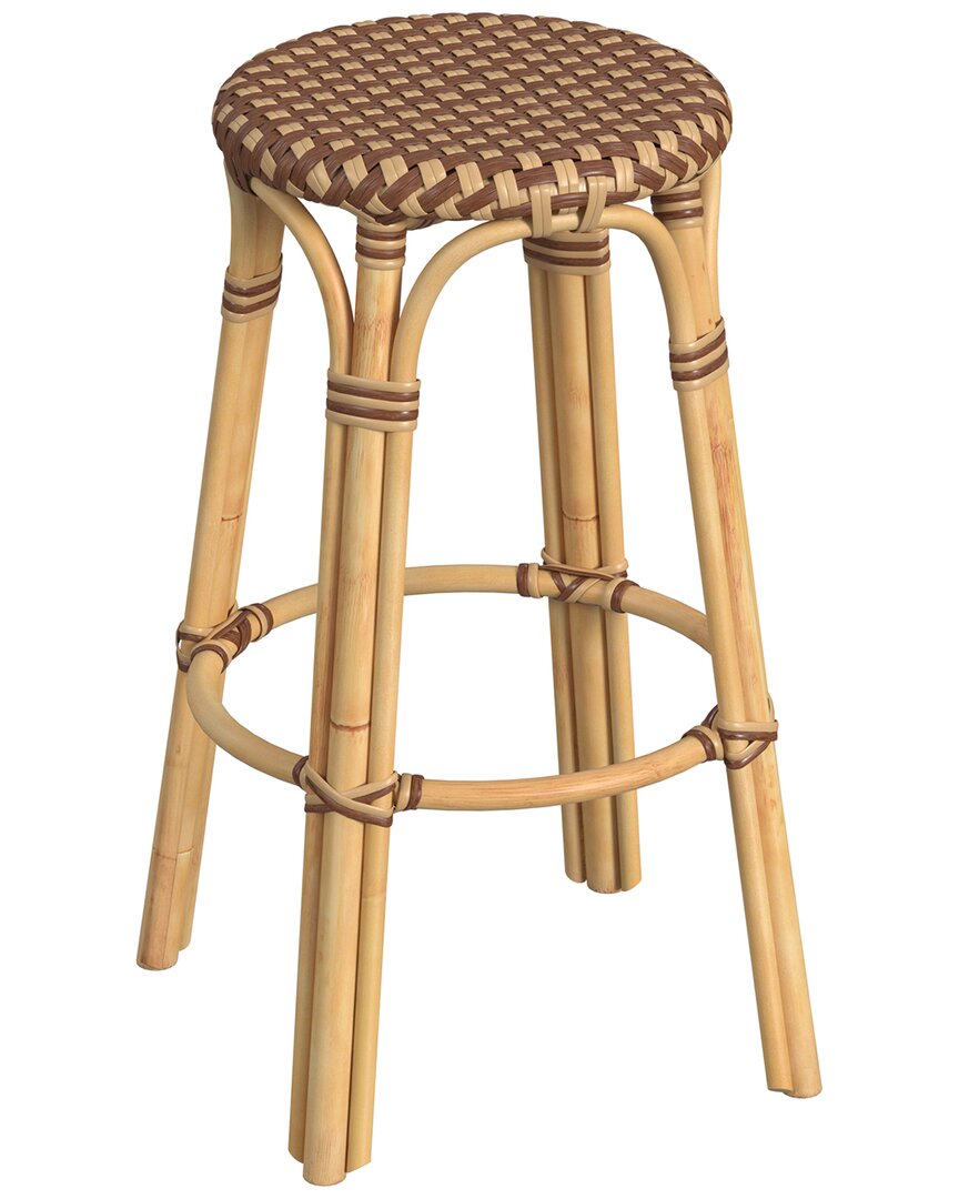 Butler Specialty Company Tobias Brown Rattan Bar Stool