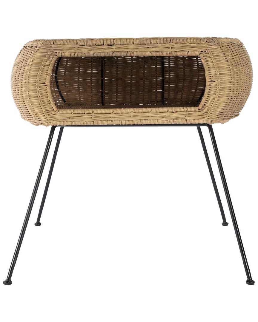 Butler Specialty Company Coralitta Rattan End Table In Brown
