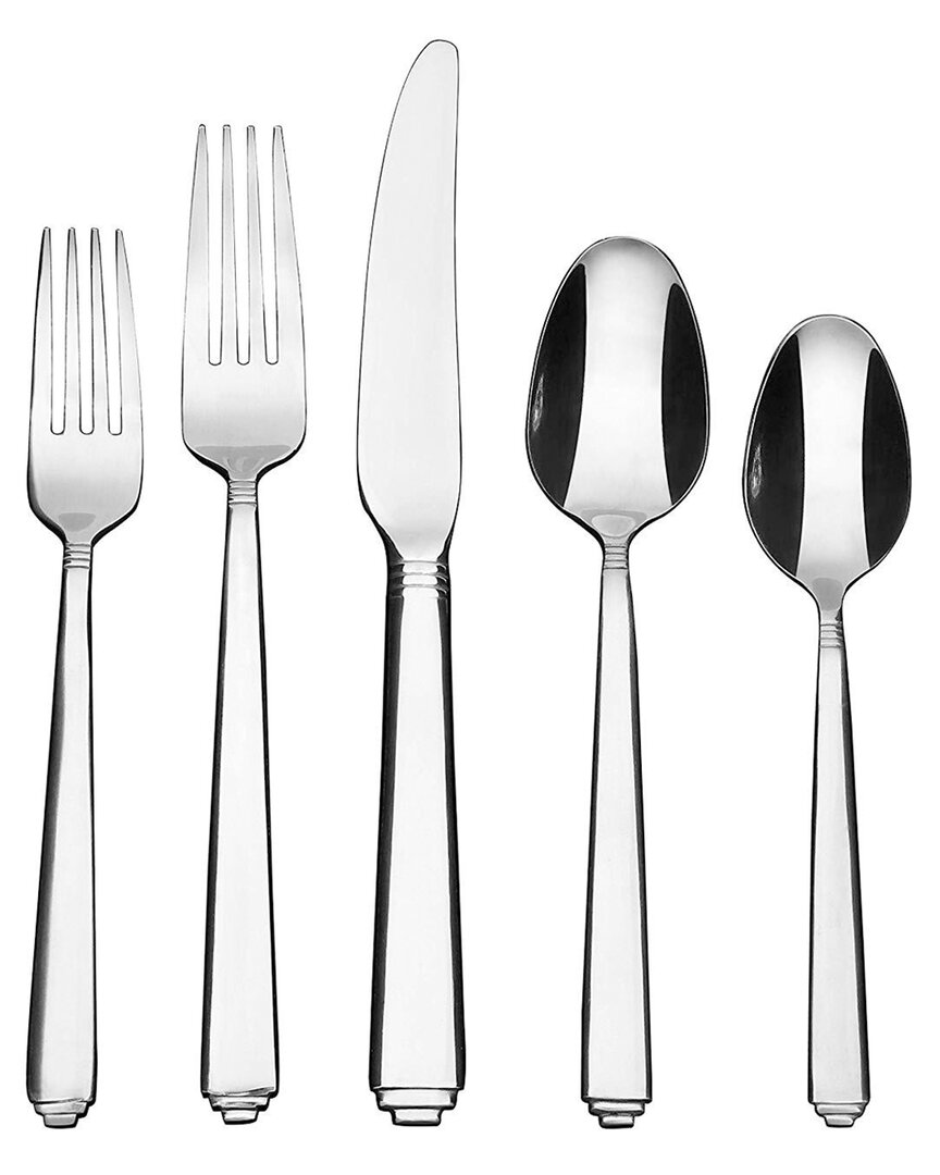 Shop Lorena 20pc Flugh Stainless Steel Silverware Flatware Cutlery Set
