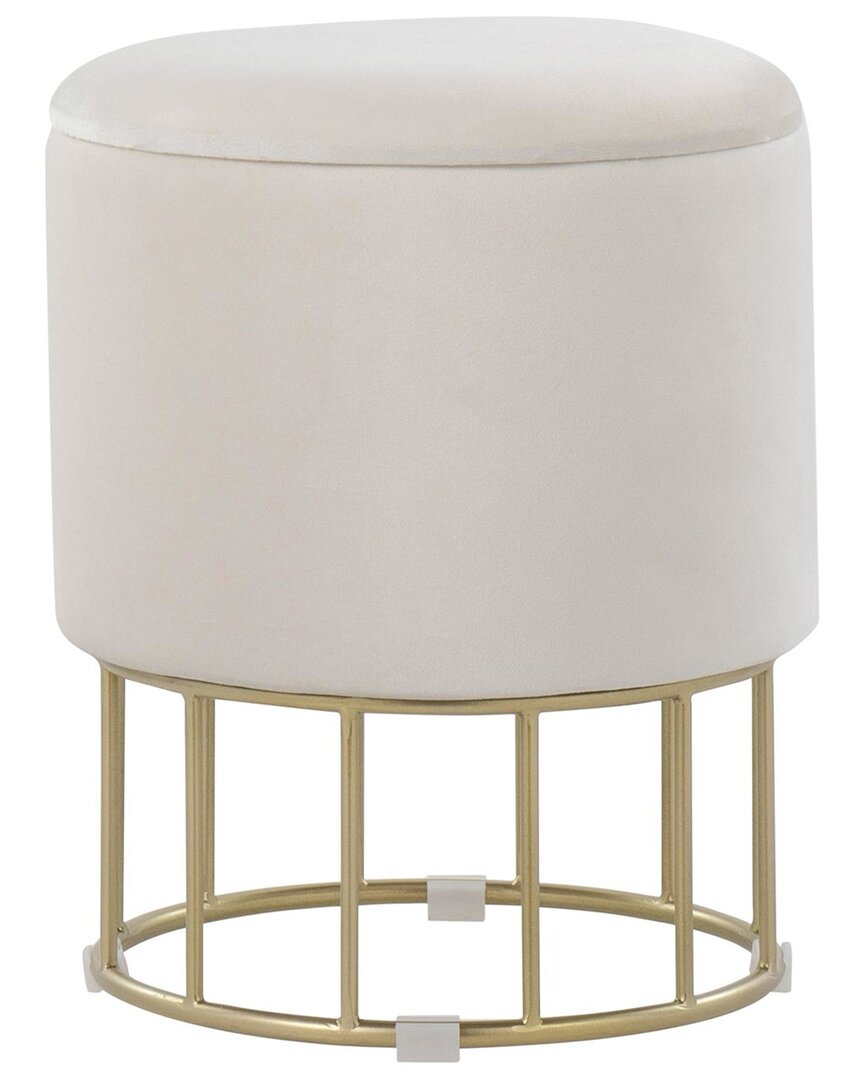 Lumisource Canary Ottoman In Gold