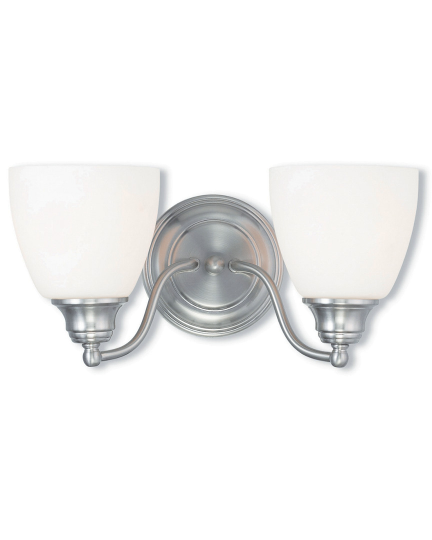 Livex Lighting Livex Somerville 2-light Brushed Nickel Bath-light