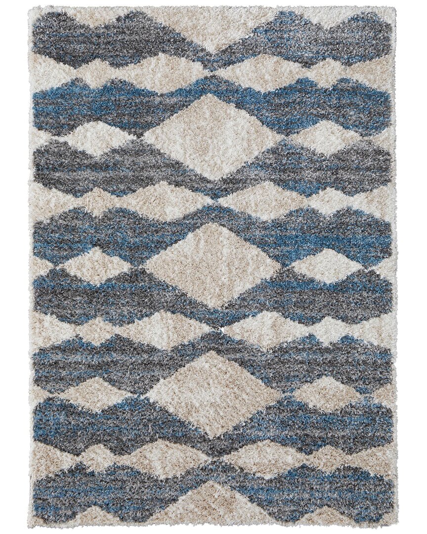 Weave & Wander Caide Transitional Diamond Accent Rug In Ivory