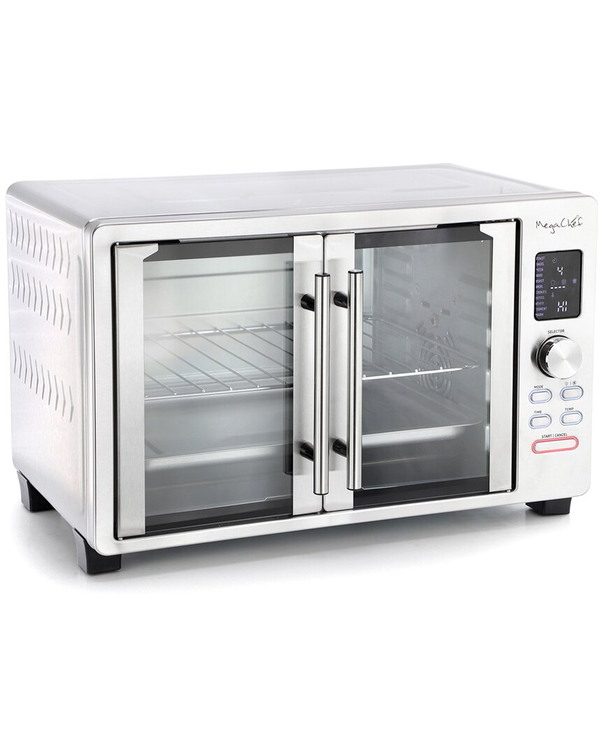 Megachef 30qt Digital French Door Convection Toaster Oven In Silver