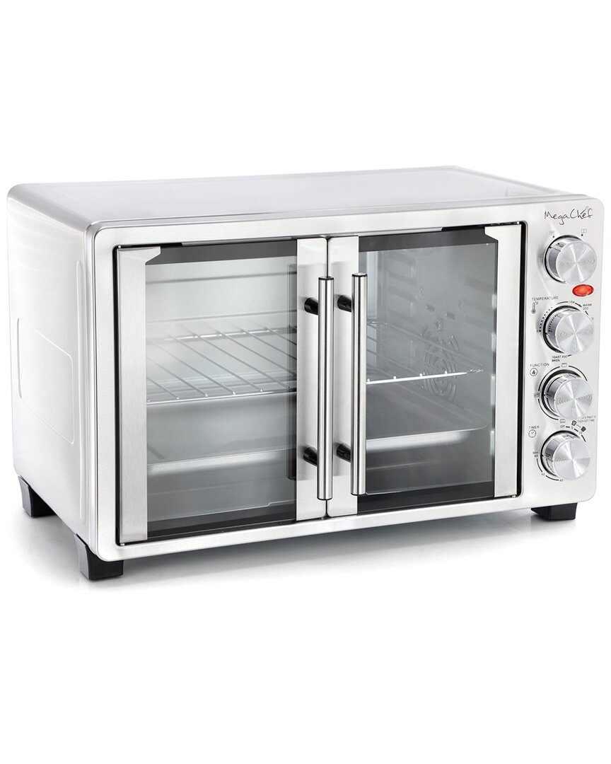 Megachef 30qt Digital French Door Convection Toaster Oven In Silver