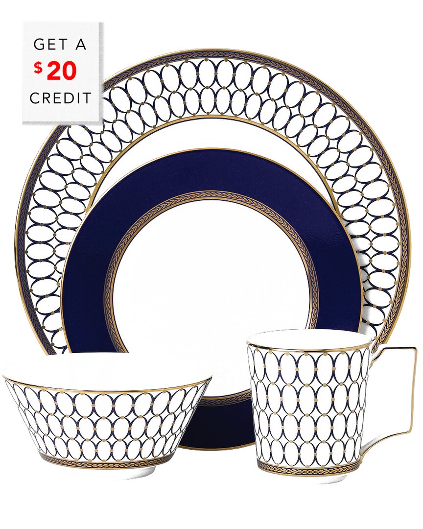 Wedgwood Renaissance 4pc Dining Set With $20 Credit
