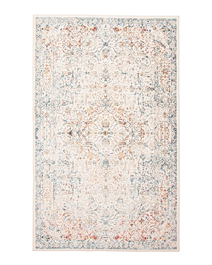 Ecarpet Lauren Traditional Area Rug In Ivory