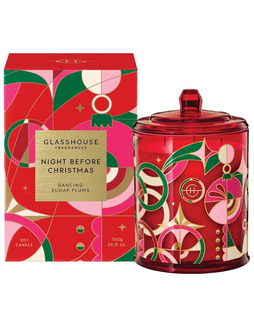 Glasshouse Fragrances Night Before Christmas 760g Candle In Red