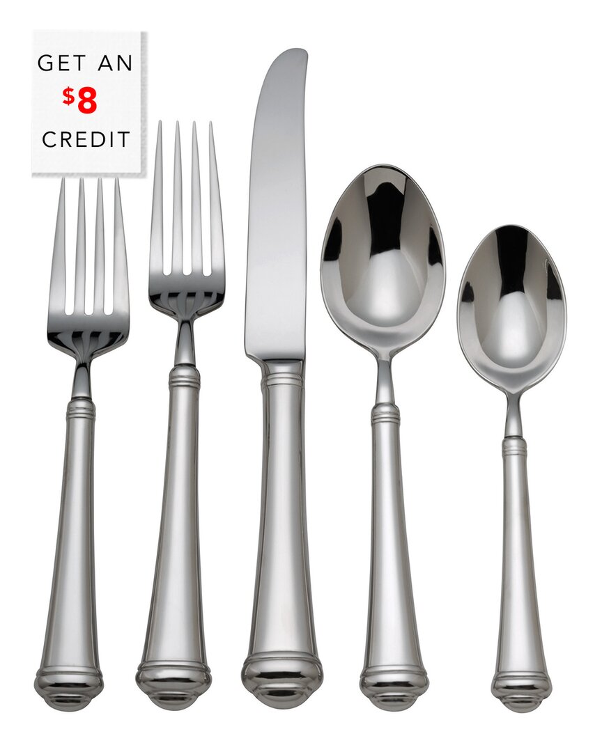 Reed And Barton Allora 5pc Flatware Place Setting With $8 Credit In Metallic