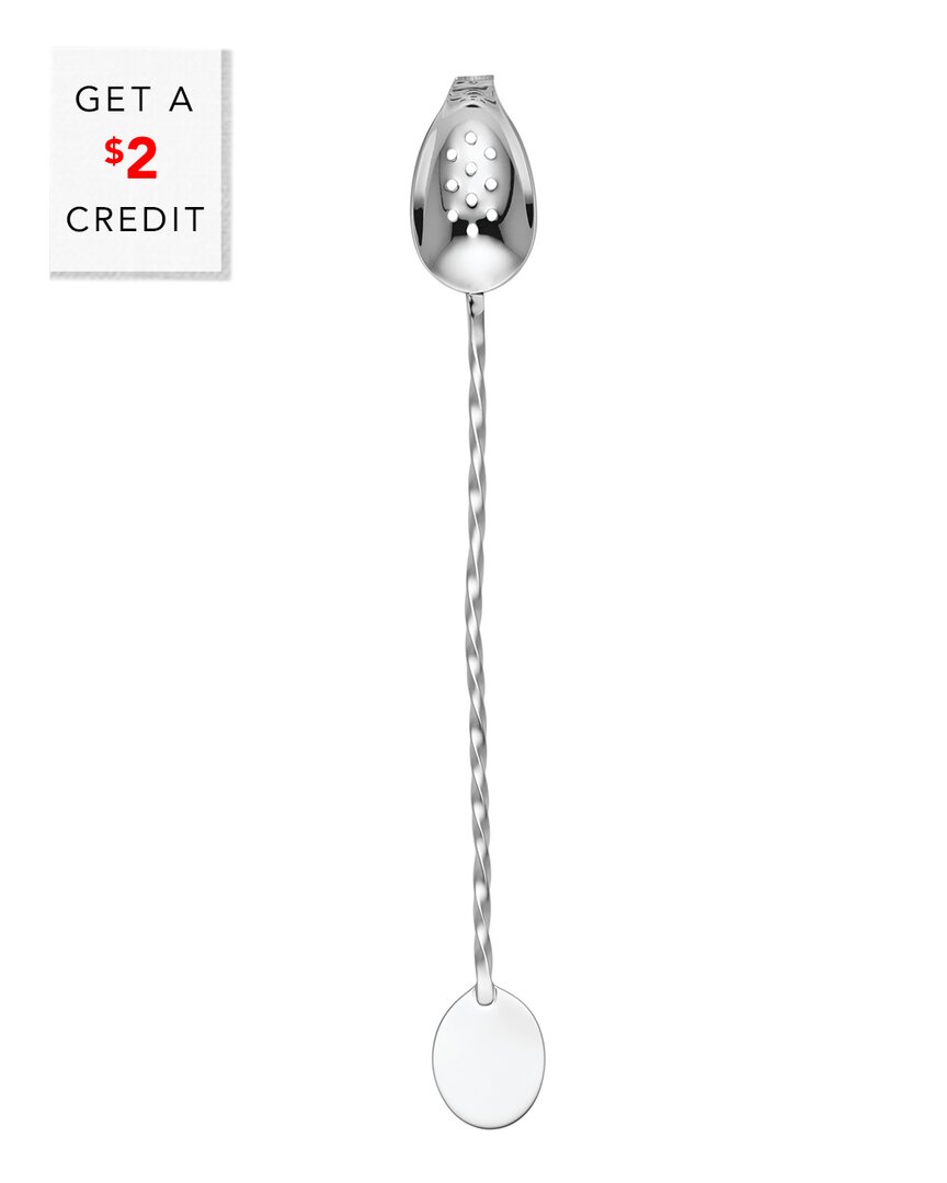 Reed And Barton August Stirrer Olive Spoon With $2 Credit In Metallic