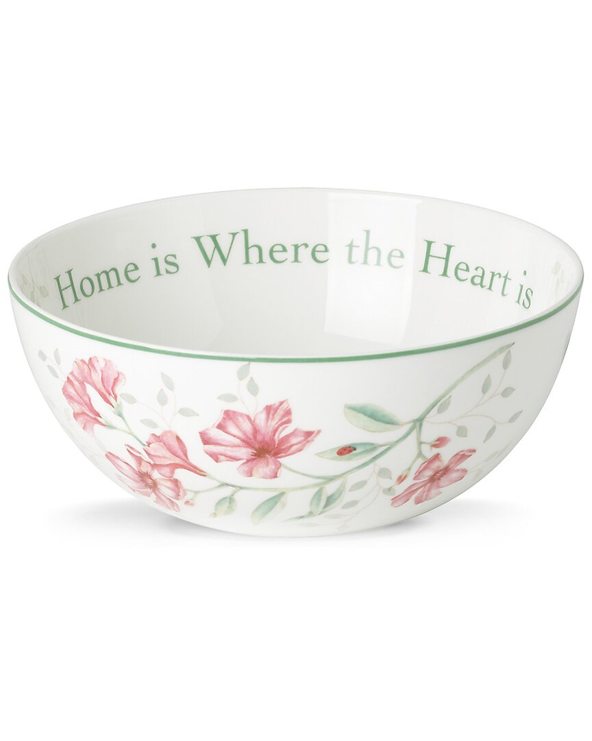 Lenox Butterfly Meadow Home Is Where The Heart Is Bowl In Multi