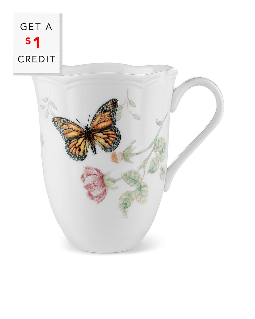 Lenox Dnu Unprofitable  Butterfly Meadow Monarch Mug With $1 Credit In Multi