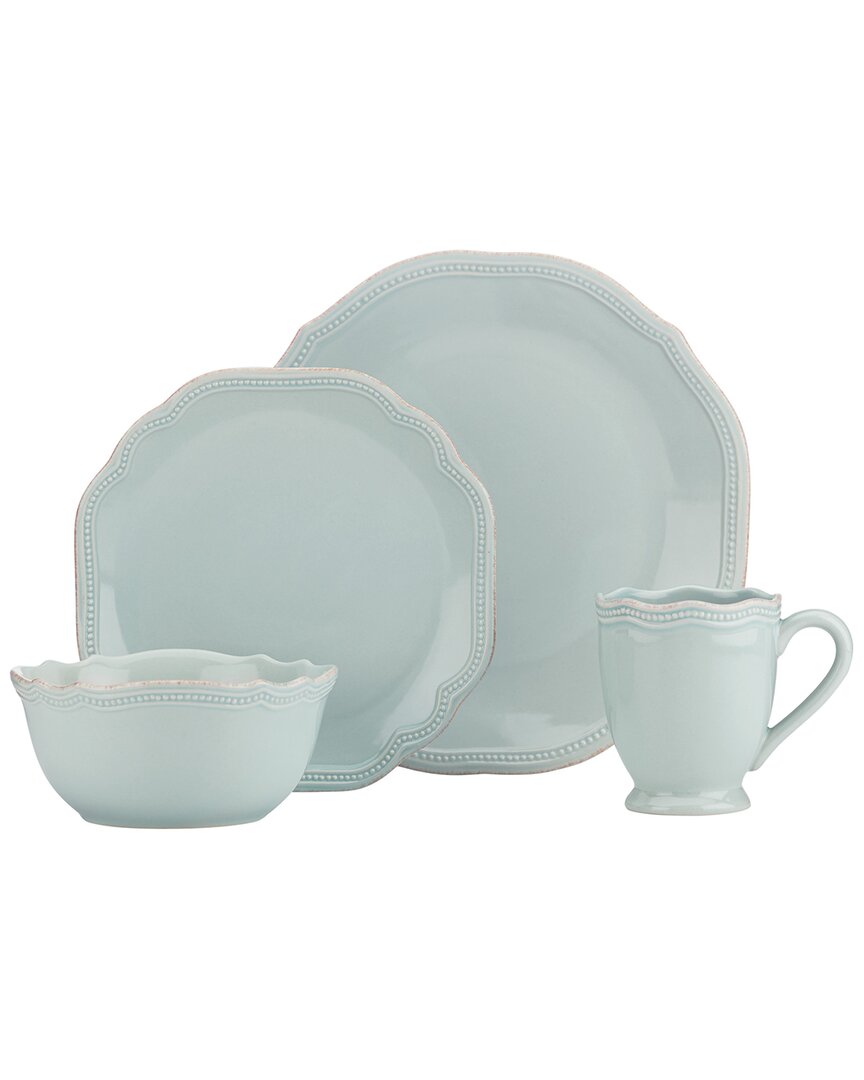 Lenox French Perle Bead Ice Blue 4pc Place Setting