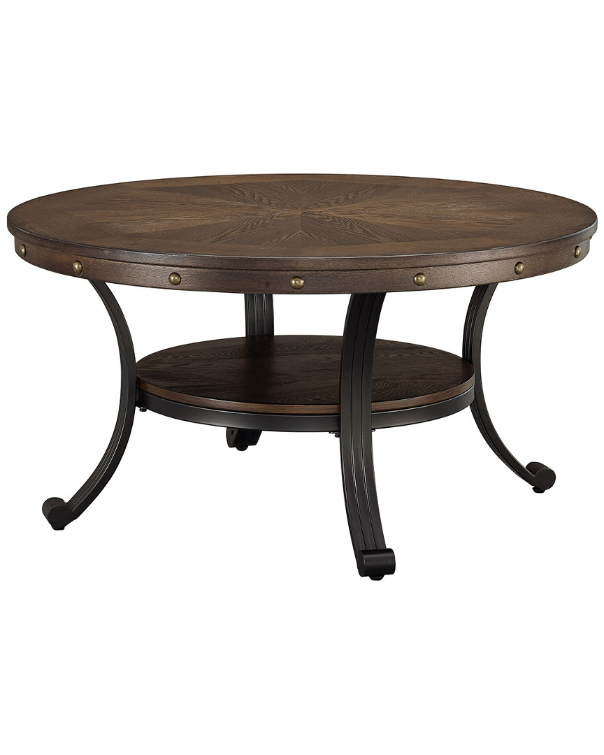 Powell Franklin 24in Umber Brown Cocktail Table
