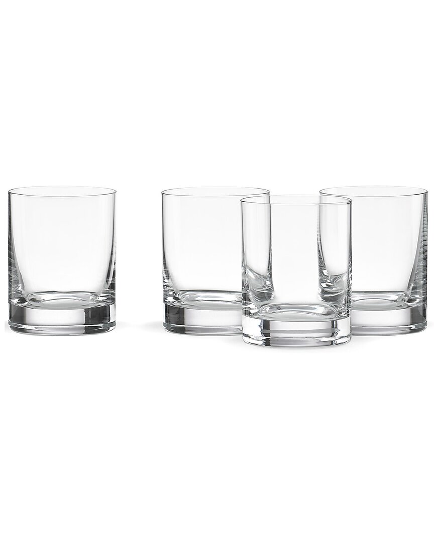 Lenox Tuscany Classics 4pc Cylinder Double Old Fashioned Glass Set In Clear
