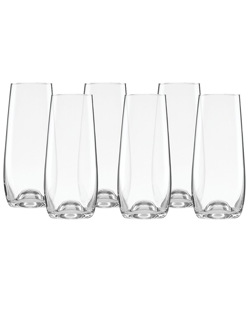 Lenox Tuscany Classics Stemless Flute Set, Buy 4 Get 6 In Clear