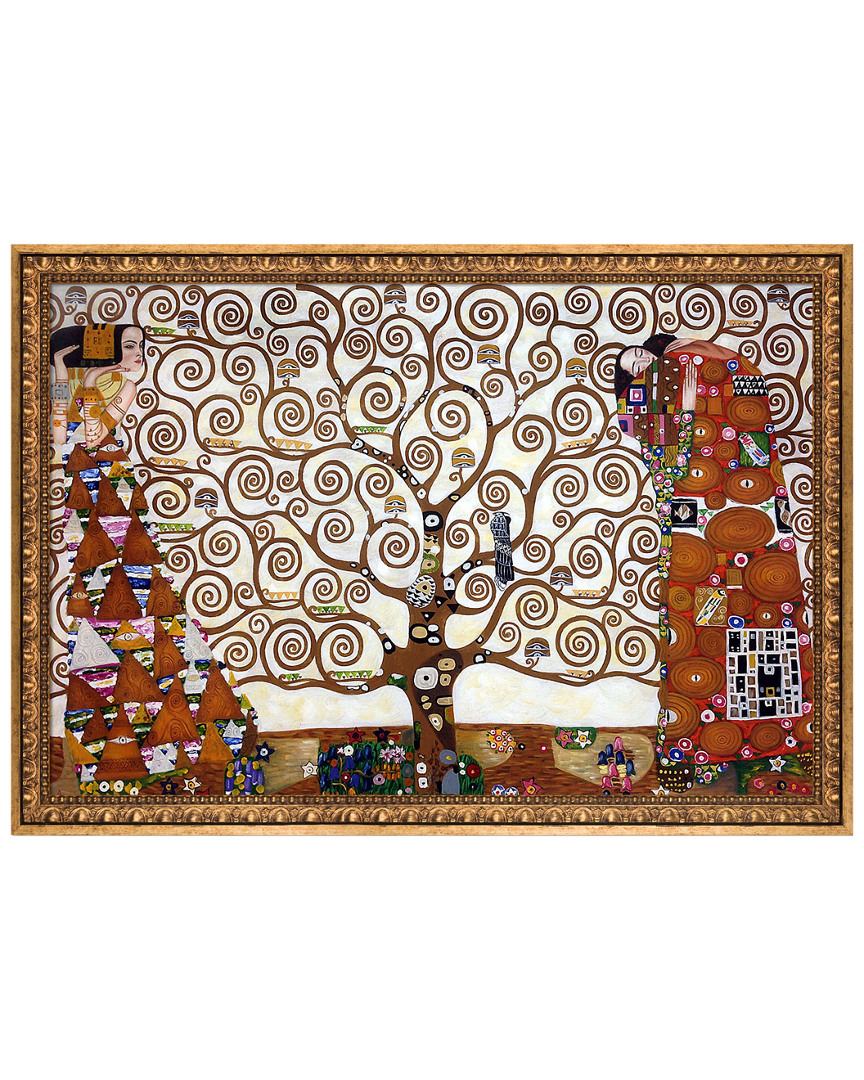 Museum Masters The Tree Of Life Stoclet Frieze 1909 Framed Oil Reproduction By Gustav Klimt