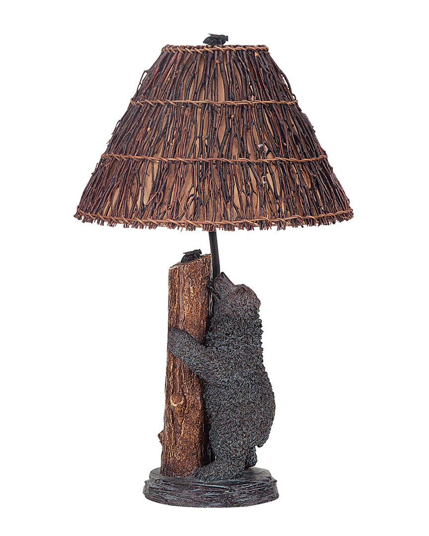Cal Lighting Calighting Resin Bear/honey Bee Table Lamp