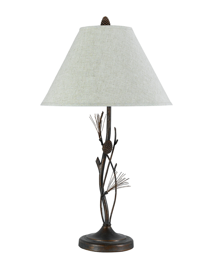 Cal Lighting Calighting 3-way Pine Twig Iron Table Lamp