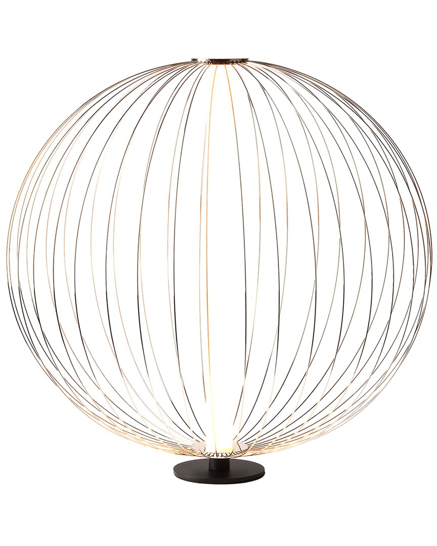 Nova Of California Spokes Table Lamp - Led Module In Gold