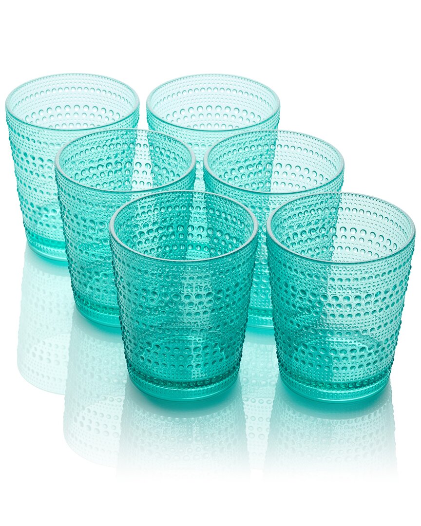 Certified International Set Of 6 Santa Fe 22oz Acrylic Ice Tea Glasses