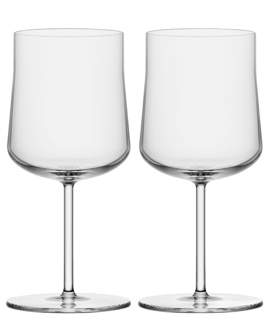 Orrefors Set Of 2 Informal Medium Glasses