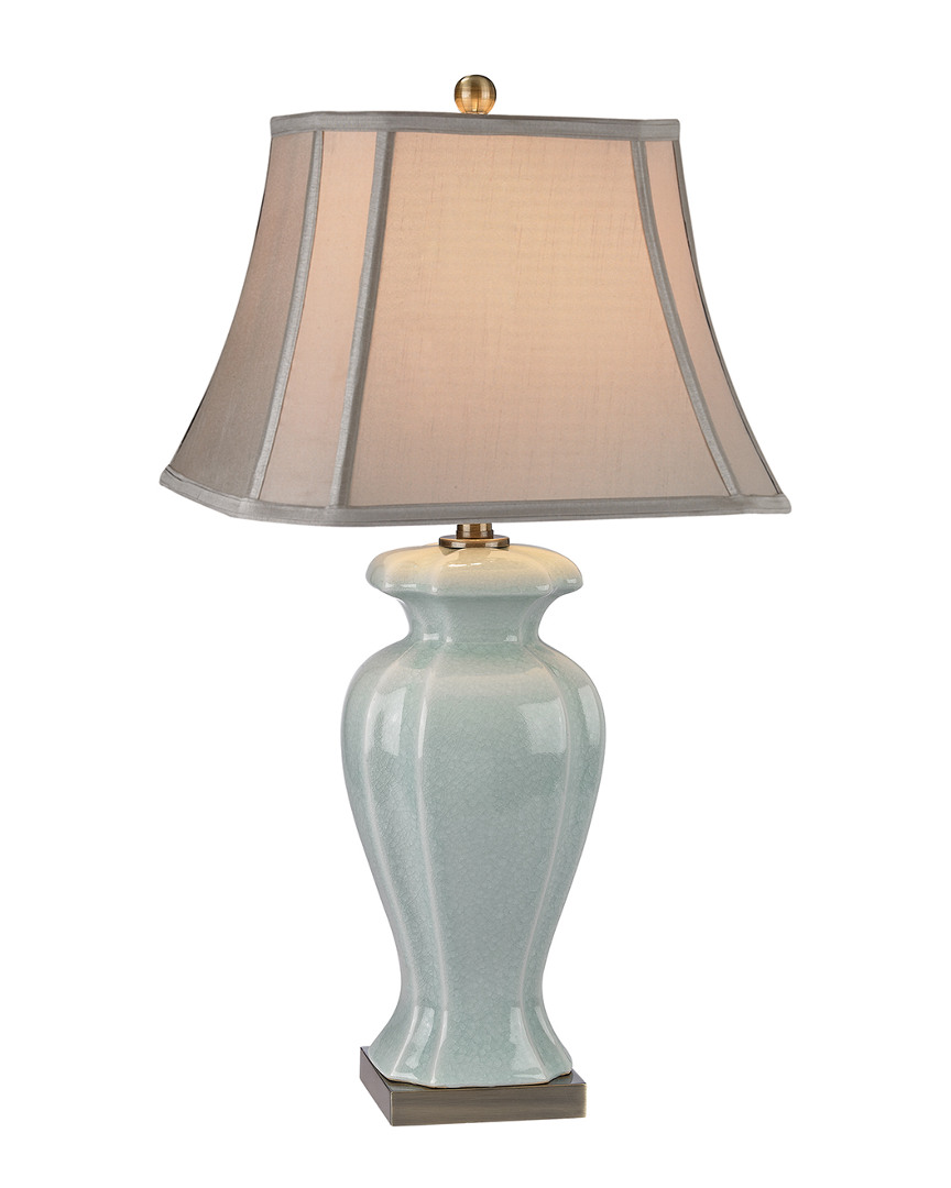 Artistic Home & Lighting Celadon Table Lamp In Brown