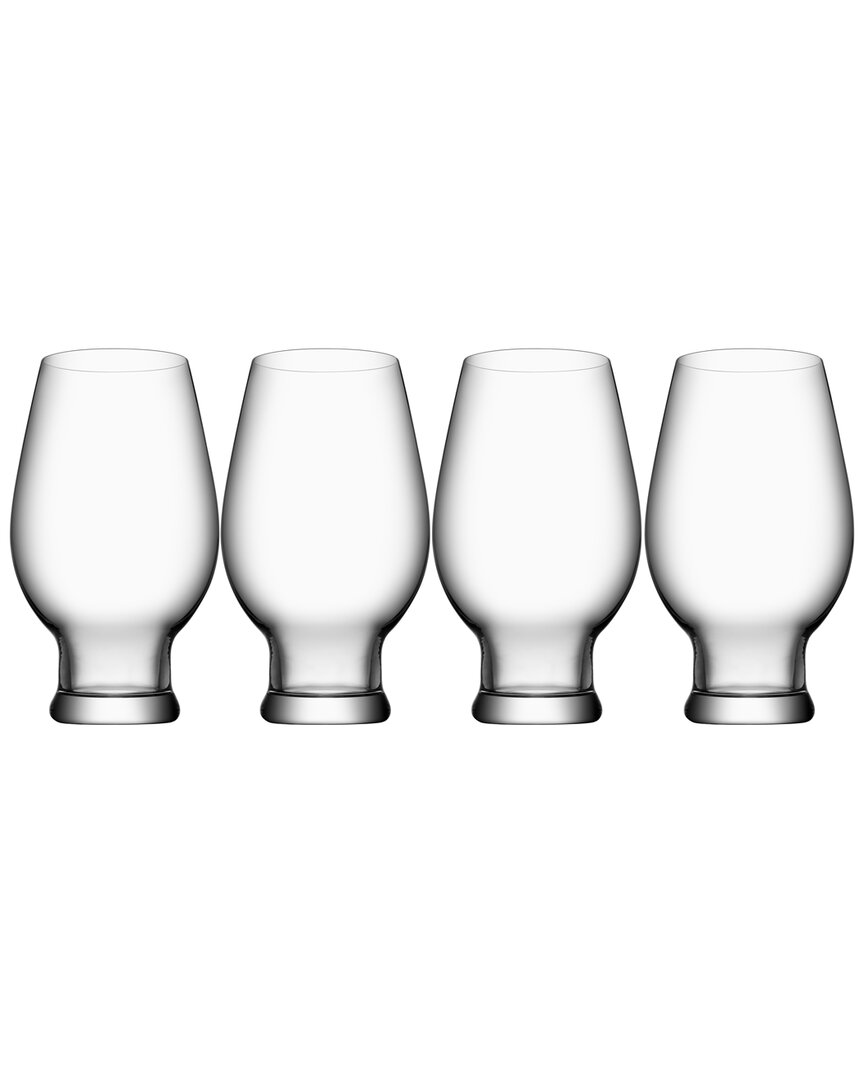 Orrefors Set Of 4 Beer Ipa Glasses