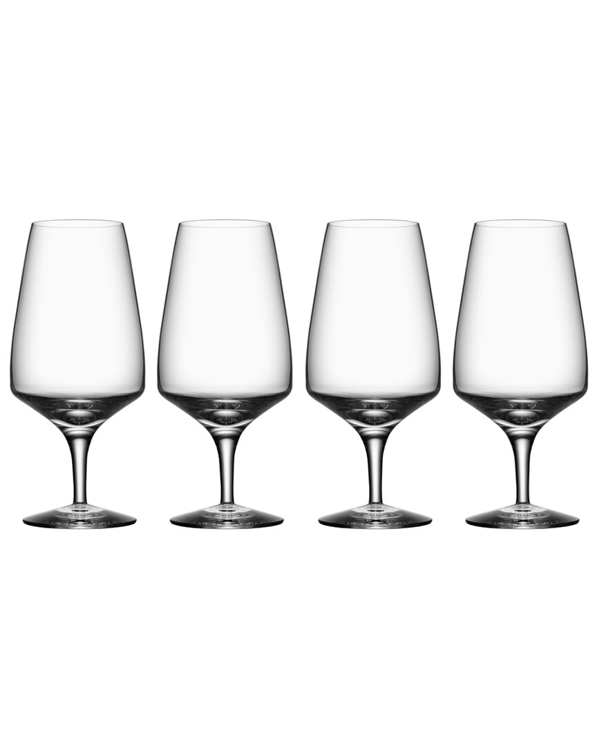 Orrefors Pulse Set Of 4 Wine Glasses