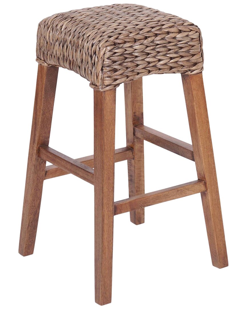 JONATHAN Y JONATHAN Y MAUI 29.5IN RUSTIC BOHEMIAN BACKLESS BAR STOOL 