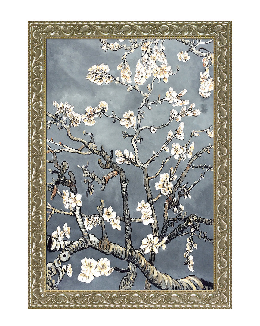 Museum Masters Branches Of An Almond Tree In Blossom Pearl Grey Framed Oil Reproduction
