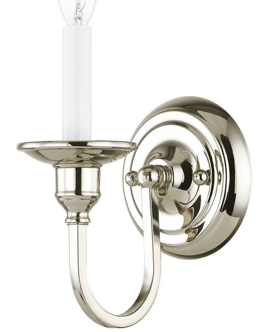 Livex Lighting Cranford 1-light Polished Nickel Wall Sconce