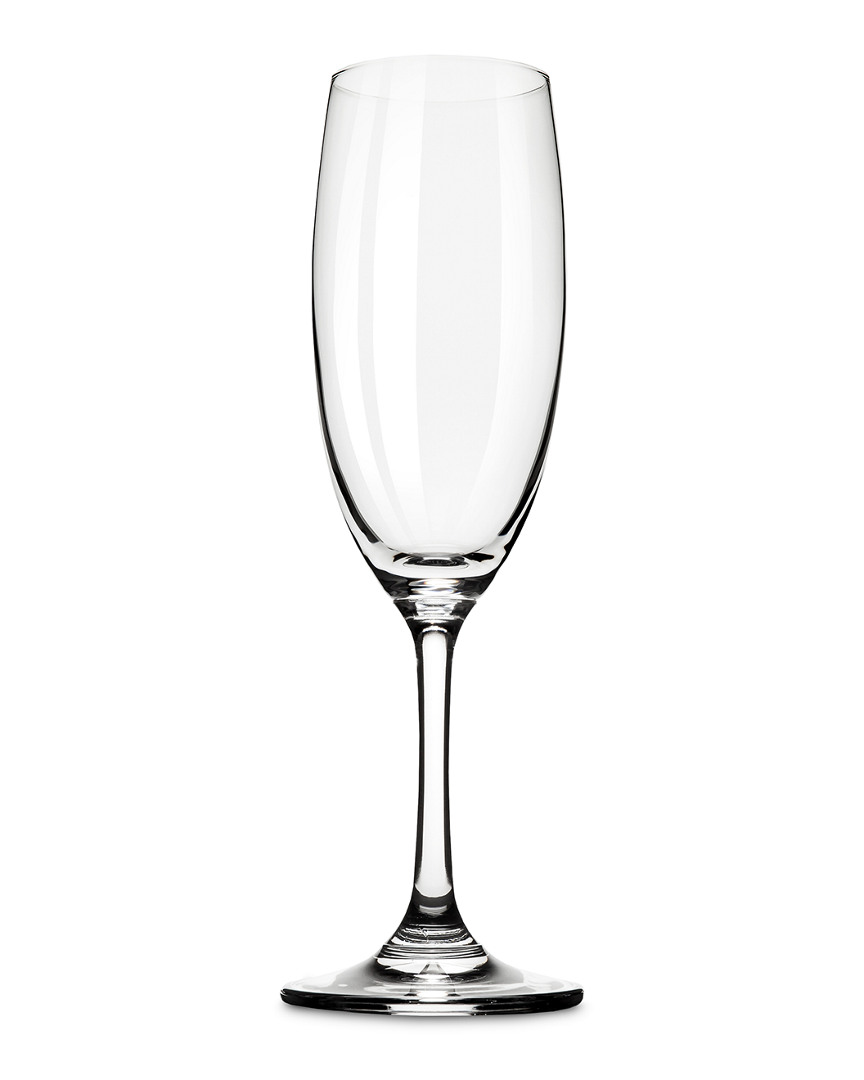 True Cuvze Set Of 4 Champagne Flutes In Clear