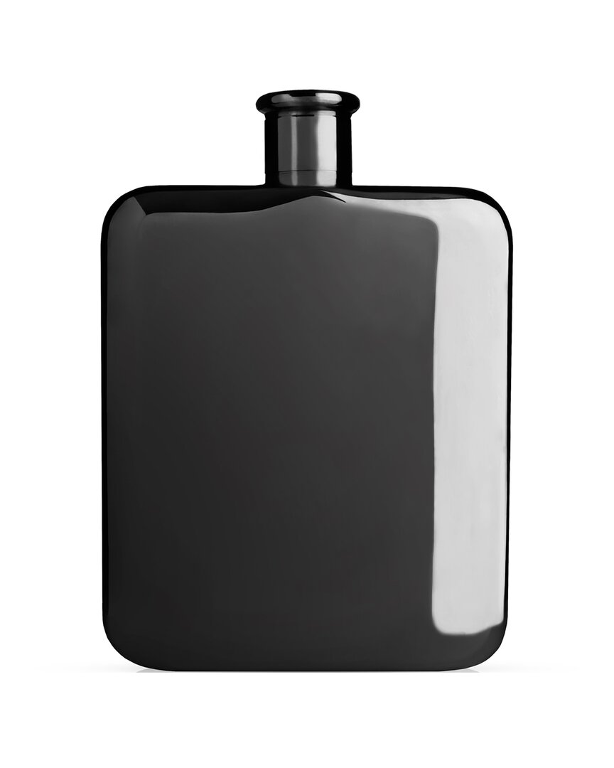 Viski Warren Gunmetal Black Flask