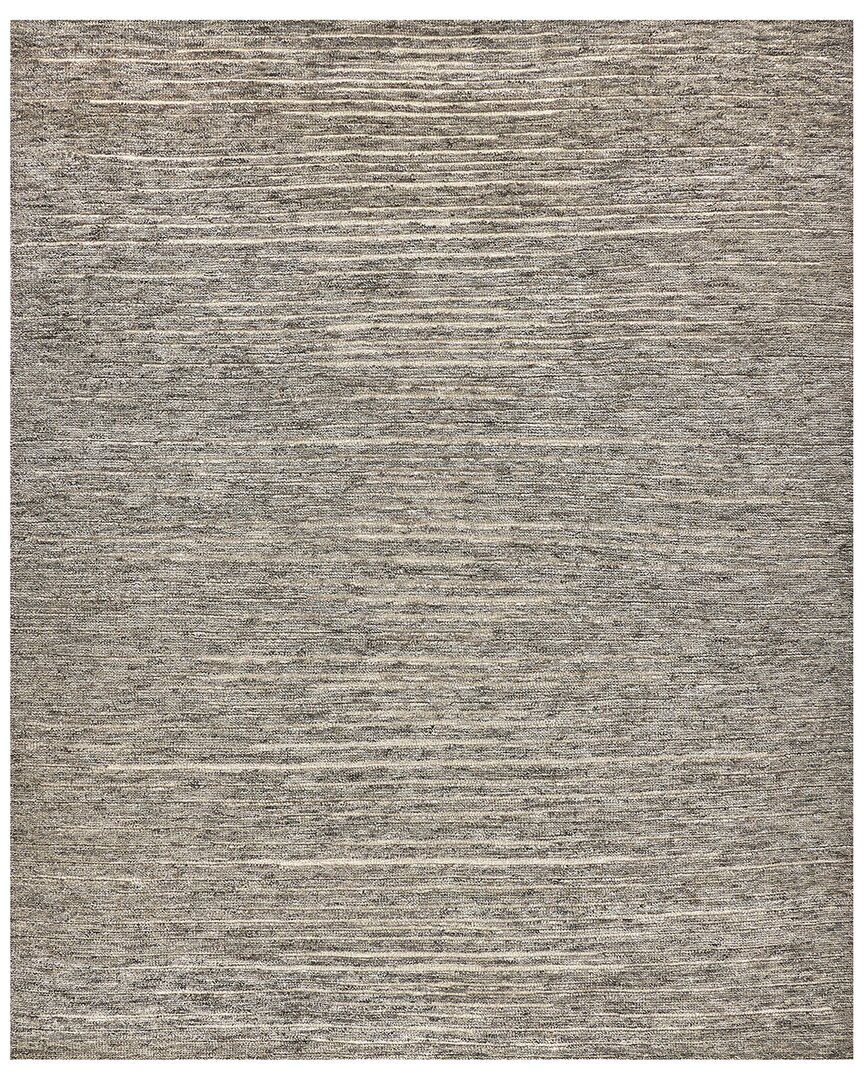 Exquisite Rugs Kaza Hand-knotted New Zealand Wool Rug In Gray
