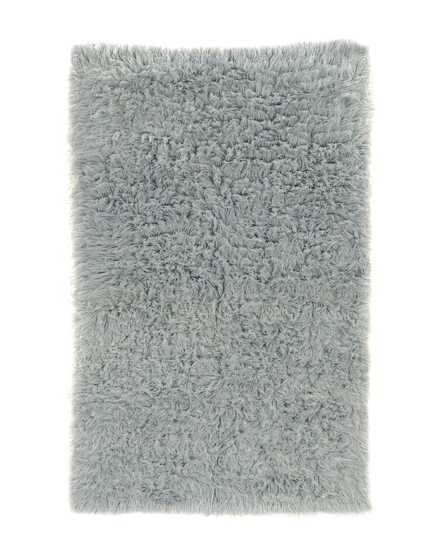 Linon New Flokati 1400gr Wool Area Rug In Grey