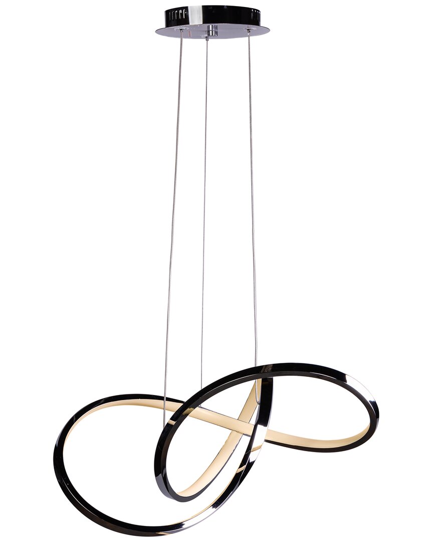 Finesse Decor Finesse Lighting Knotted Led Dimmable Chandelier In Gold