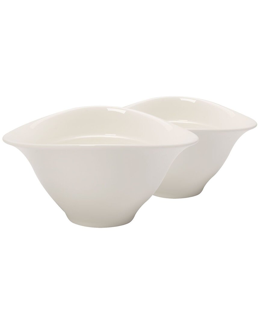 Villeroy & Boch Vapiano Soup Bowl Pair In White