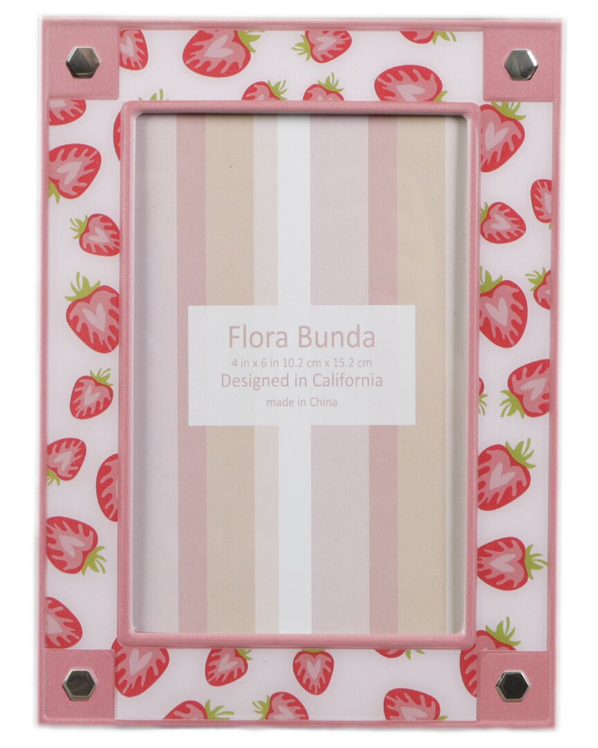 Flora Bunda 4x6 Strawberry Photo Frame In Multi