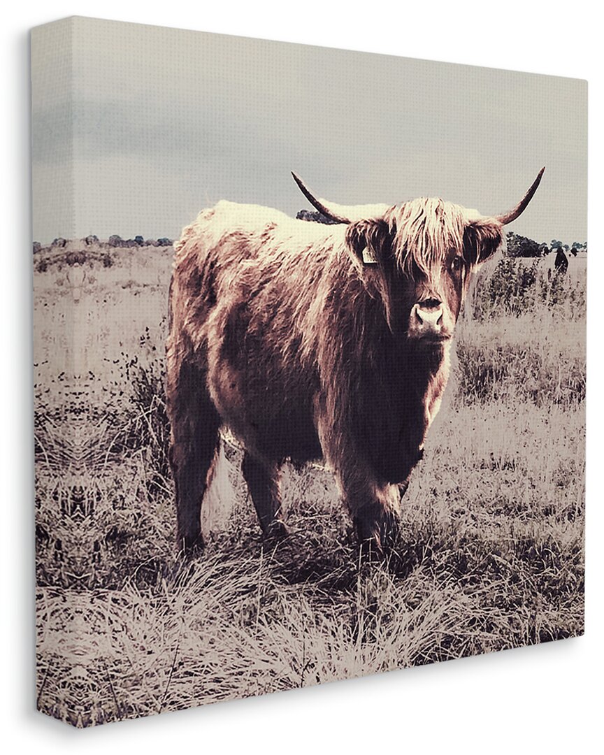 Stupell Industries Farm Cattle Rustic Vintage Styling Muted Tones Stretched Canvas Wall Art By Sd Graphics S In Brown