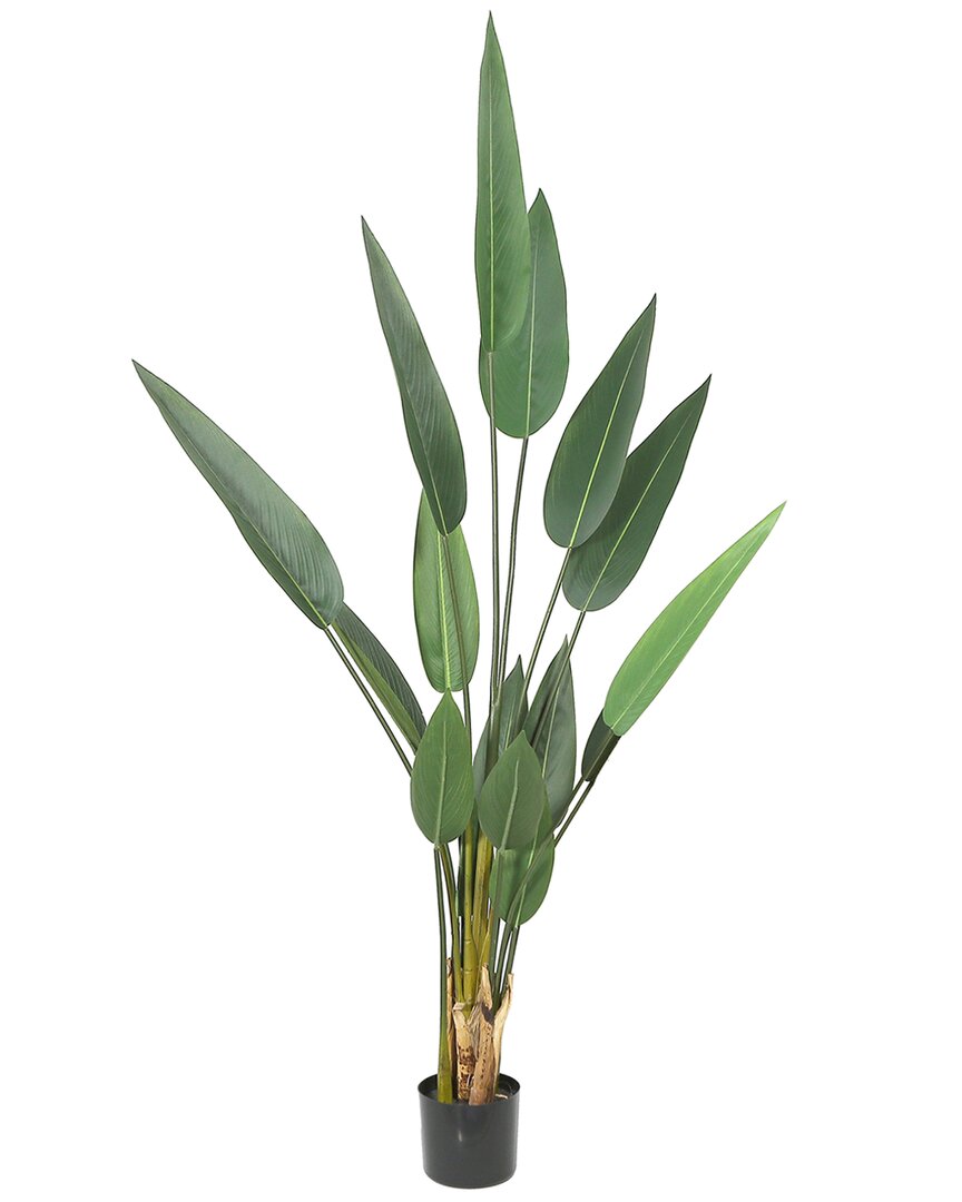 Seasonal Llc 63in Artificial Potted Canna Palm Tree In Green