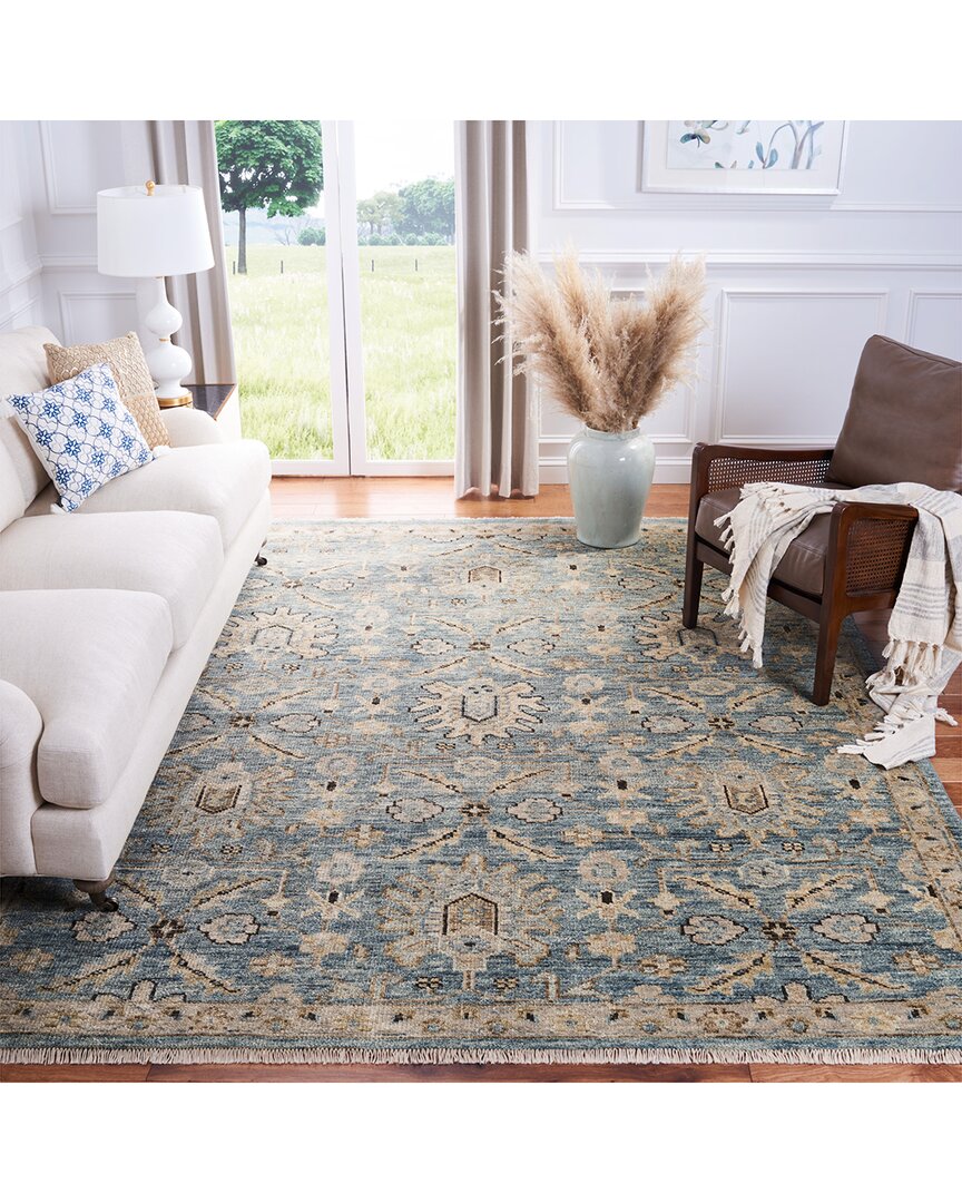 Safavieh Samarkand Hand-knotted Rug In Blue